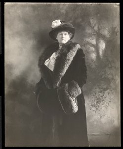 Portræt af Miss Gresham (sølv gelatinetryk)